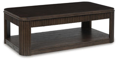 Carlibrie Lift-Top Coffee Table Warm Brown