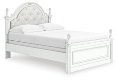 Kozlani Full Upholstered Panel Bed White