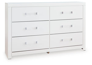 Maeling 6-Drawer Dresser White
