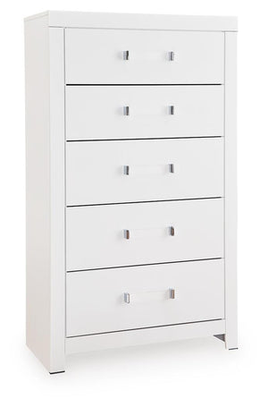 Maeling 5-Drawer Chest White
