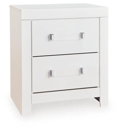 Maeling 2-Drawer Nightstand White