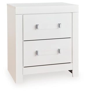 Maeling 2-Drawer Nightstand White