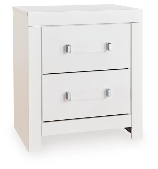 Maeling 2-Drawer Nightstand White