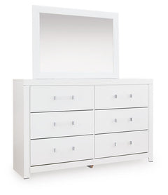 Maeling Dresser & Mirror White