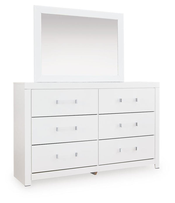 Maeling Dresser & Mirror White