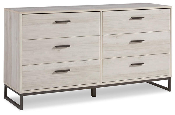 Socalle 6-Drawer Dresser Light Natural