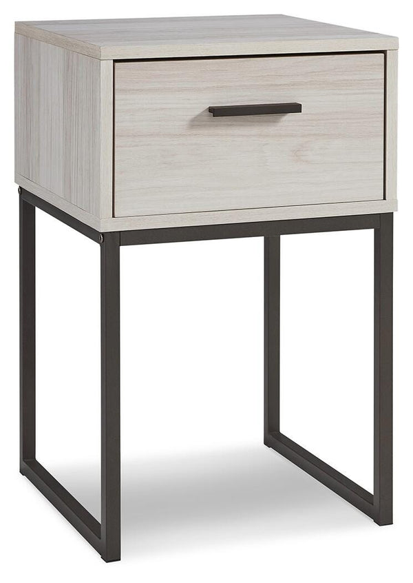 Socalle 1-Drawer Nightstand Light Natural