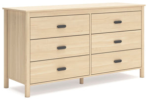 Cabinella 6-Drawer Dresser Tan