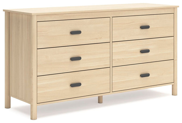 Cabinella 6-Drawer Dresser Tan