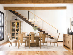 American Drew Summit Monolith 5-Piece Rectangular Dining Table Set Canyon Basalt