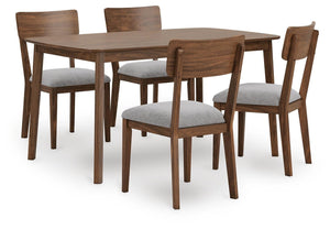 Tameride Dining Table & 4 Chairs Brown
