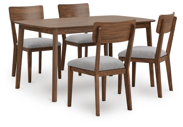 Tameride Dining Table & 4 Chairs Brown