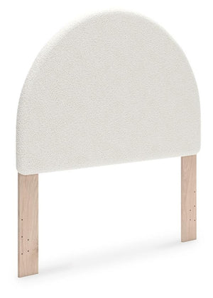Arloster Full Upholstered Panel Headboard White/Tan