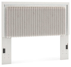 Zuraleus Queen Upholstered Panel Headboard White