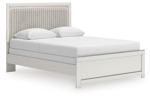 Zuraleus Queen Upholstered Panel Bed White