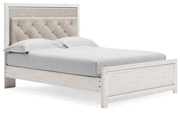 Altyra Queen Panel Bed White