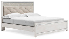 Altyra King Panel Bed White