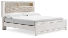 Altyra King Panel Bookcase Bed White