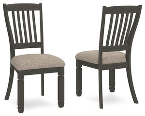 Tyler Creek Pastoral Charm Upholstered Dining Side Chair Black/Grayish Brown
