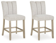 Larawyn Upholstered Counter-Height Barstool Bisque