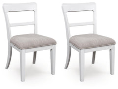 Greddinton Upholstered Dining Side Chair White