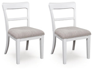 Greddinton Upholstered Dining Side Chair White