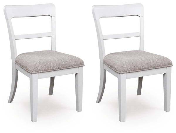 Greddinton Upholstered Dining Side Chair White