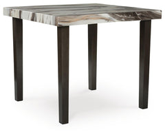 Jeshina Counter-Height Dining Table Dark Brown/Beige