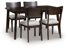 Mallenette Dining Table & 4 Chairs Merlot