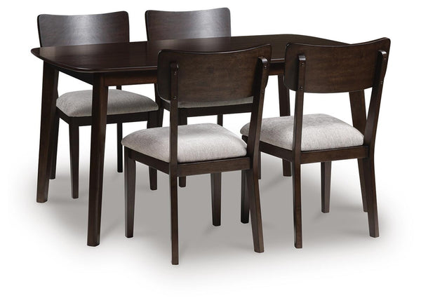 Mallenette Dining Table & 4 Chairs Merlot