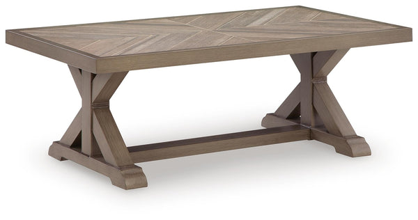 Laguna Heights Outdoor Rectangle Coffee Table Beige