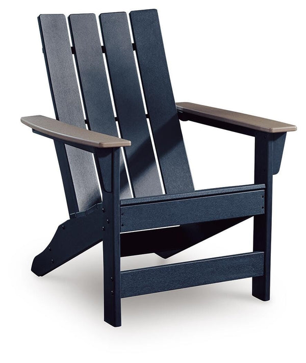 East Beach Adirondack Chair Navy Blue/Driftwood