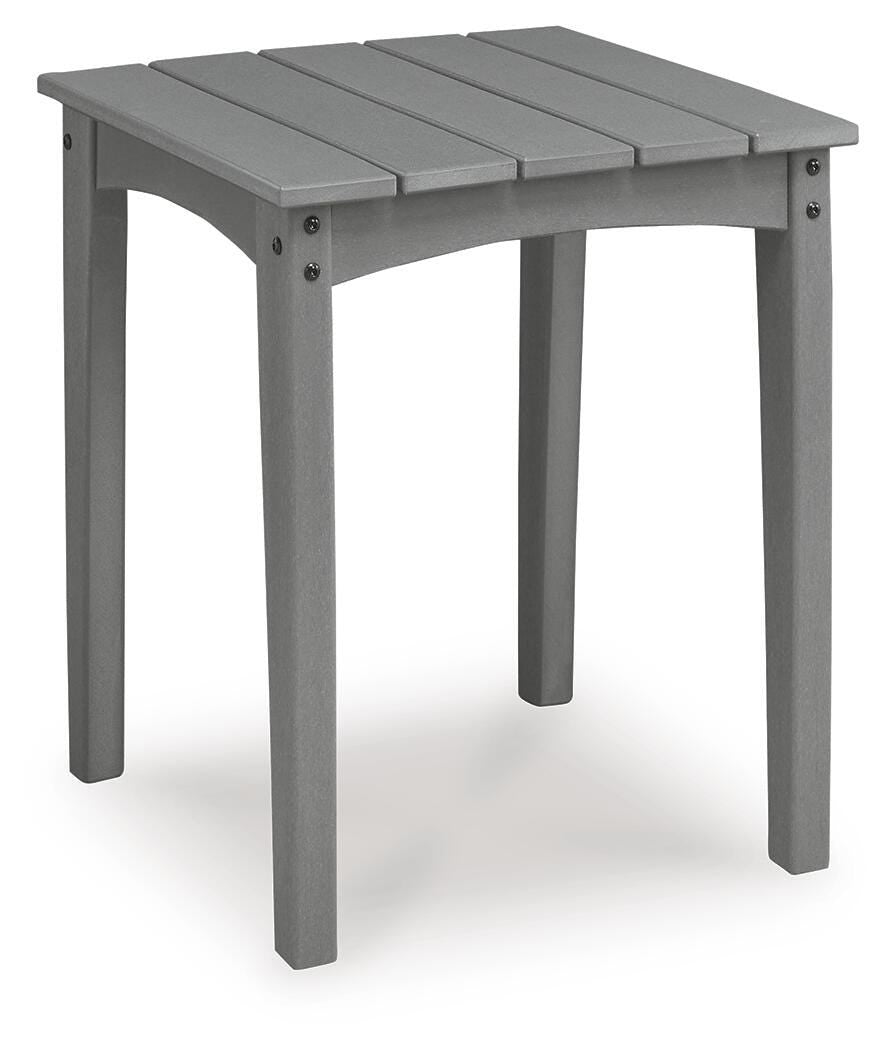Cove Beach Outdoor End Table Gray