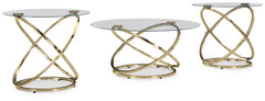 Crimonti 3-Piece Occasional Table Set Champagne