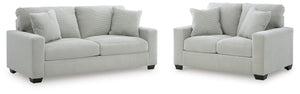 Greenbriar Sofa & Loveseat Smoke