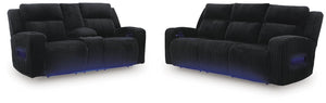 Forest Lake P2 Power Reclining Zero Gravity Sofa & Loveseat Black
