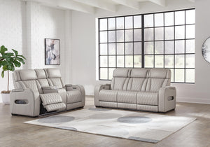 Boyington Power Reclining Sofa & Loveseat Gray