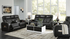 Boyington Power Reclining Sofa, Loveseat & Recliner Black