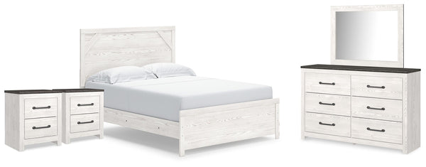 Gerridan Queen Panel Bed, Dresser, Mirror & 2 Nightstands