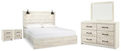 Cambeck King Panel Bed, Dresser, Mirror & 2 Nightstands