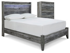 Baystorm Full Panel Bed & Chest Gray