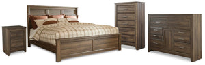 Juararo California King Panel Bed, Dresser, Chest & Nightstand