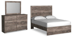 Ralinksi Full Panel Bed, Dresser & Mirror Gray