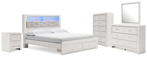 Altyra King Storage Bed, Dresser, Mirror, Chest & Nightstand