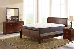 Alisdair King Sleigh Bed, Dresser, Mirror & Nightstand Reddish Brown