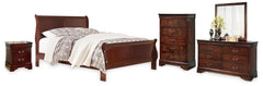 Alisdair California King Sleigh Bed, Dresser, Mirror, Chest & Nightstand