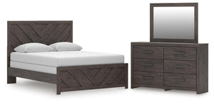 Prendonea Queen Panel Bed, Dresser & Mirror
