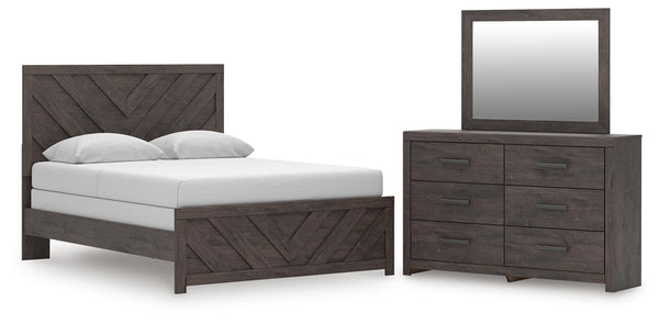 Prendonea Queen Panel Bed, Dresser & Mirror