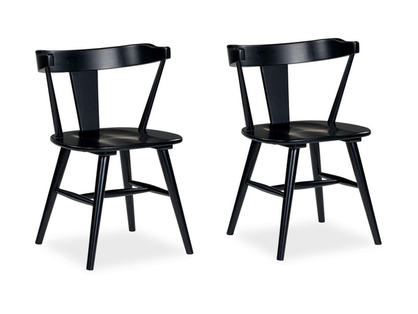 Gretlynn Dining Side Chair Black/Natural