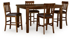 Ralene Counter Height Dining Table & 4 Barstools